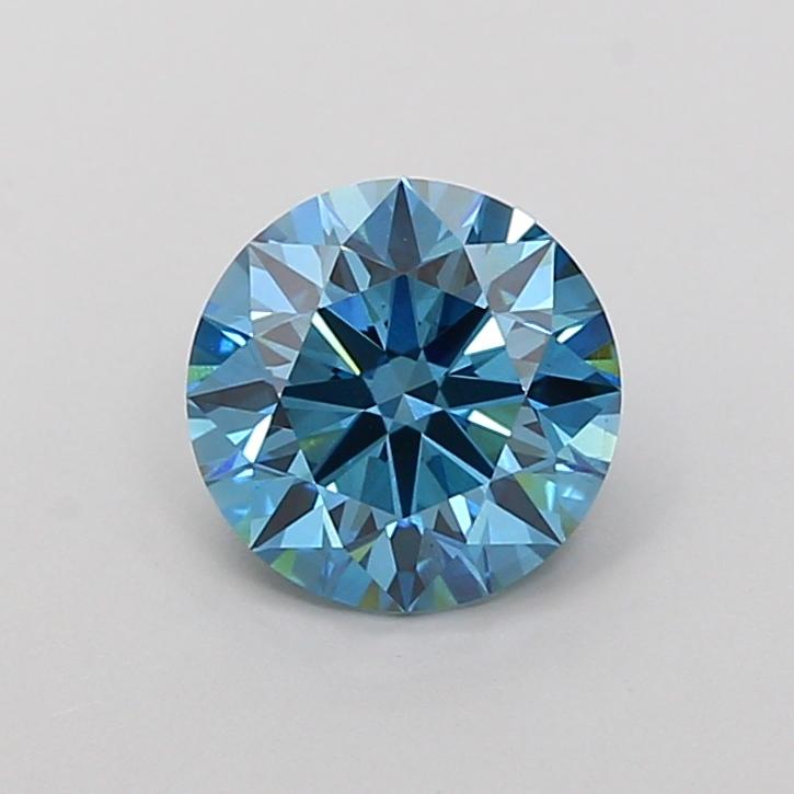 1.51 Ct. Fancy Vivid Blue Round Lab Grown Diamond