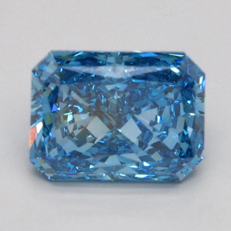 1.40 Ct. Fancy Vivid Blue Radiant Lab Grown Diamond