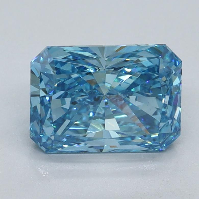 1.60 Ct. Fancy Vivid Blue Radiant Lab Grown Diamond