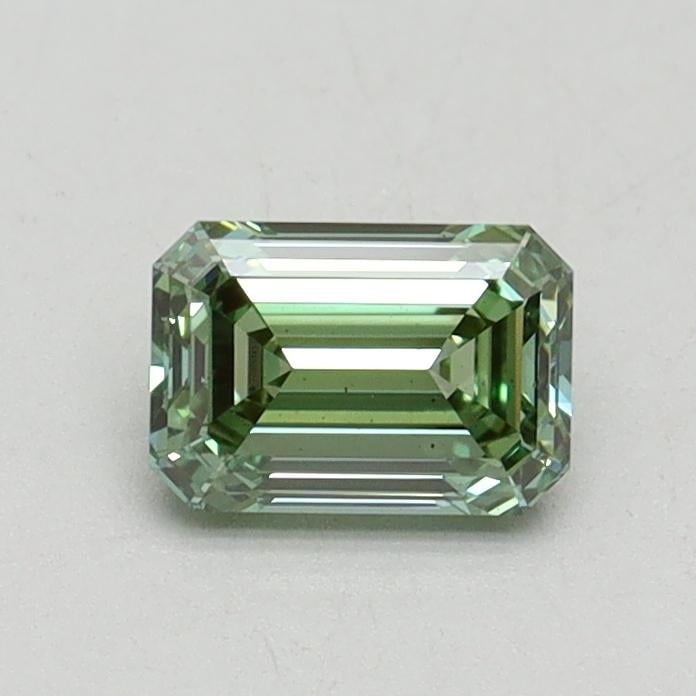 0.61 Ct. Fancy Intense Pacific Green Emerald Lab Grown Diamond
