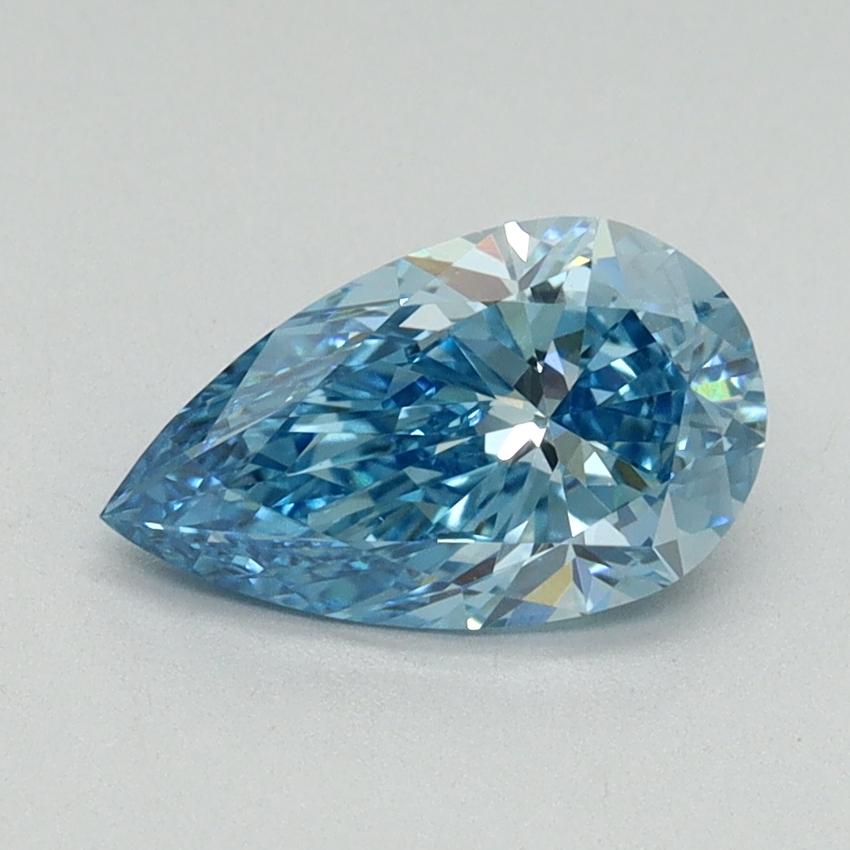 1.06 Ct. Fancy Vivid Blue Pear Lab Grown Diamond