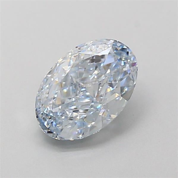 1.15 Ct. Light Blue Oval Lab Grown Diamond