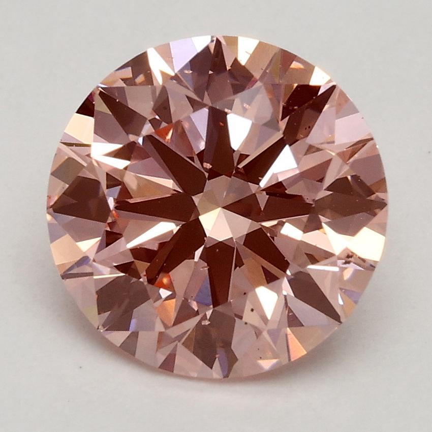 2.17 Ct. Fancy Intense Pink Round Lab Grown Diamond