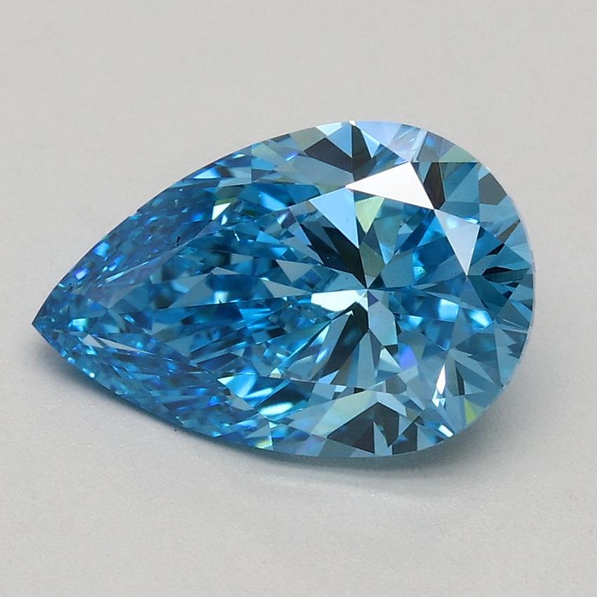 1.50 Ct. Fancy Vivid Blue Pear Lab Grown Diamond