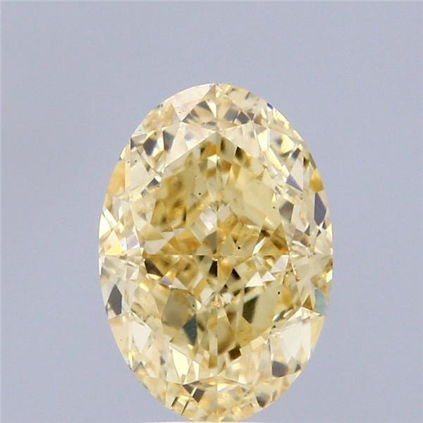 2.60 Ct. Fancy Intense Yellow Oval Lab Grown Diamond