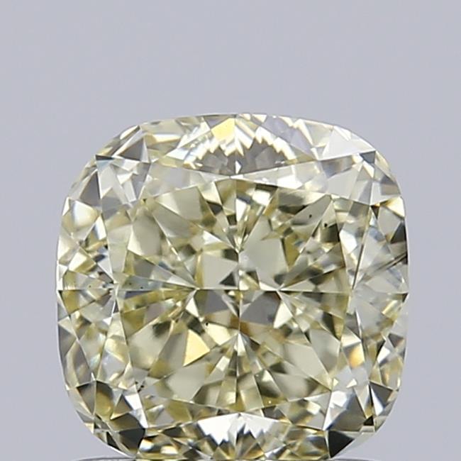 1.02 Ct. Light Yellow Cushion Lab Grown Diamond