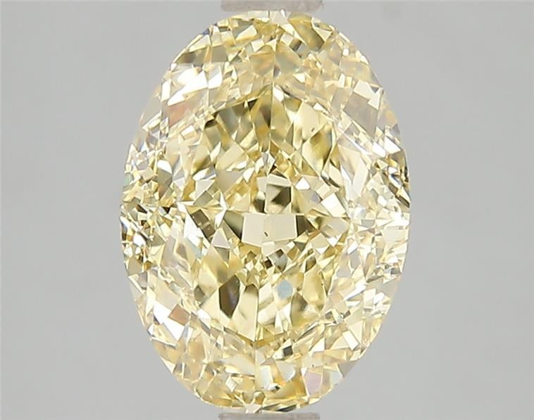 3.04 Ct. Fancy Vivid Yellow Oval Lab Grown Diamond