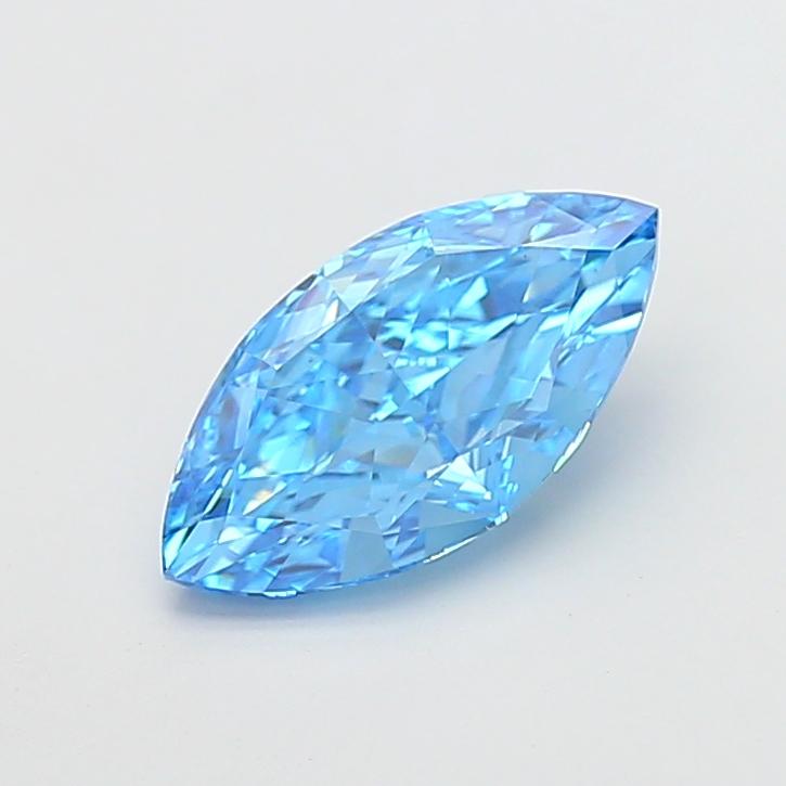 3.01 Ct. Fancy Blue Marquise Lab Grown Diamond