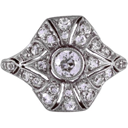Art Nouveau Diamond Vintage Ring