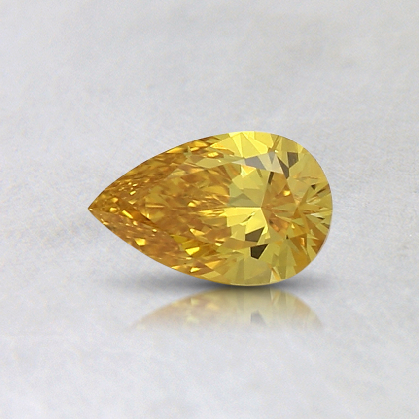 0.31 Ct. Fancy Vivid Orange-Yellow Pear Lab Grown Diamond