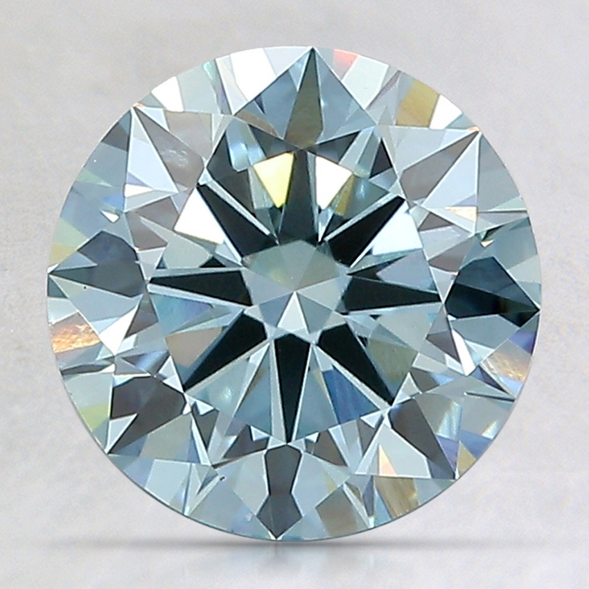 2.30 Ct. Fancy Blue Round Lab Created Diamond