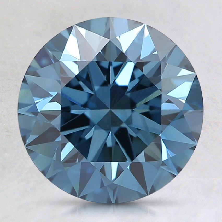 2.32 Ct. Fancy Deep Blue Round Lab Created Diamond