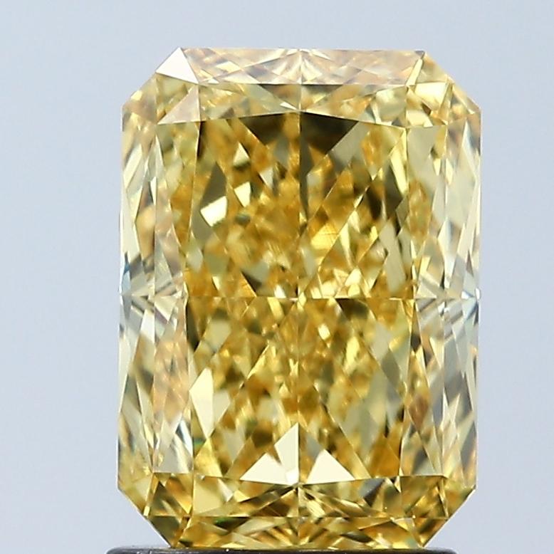 2.03 Ct. Fancy Vivid Yellow Radiant Lab Grown Diamond