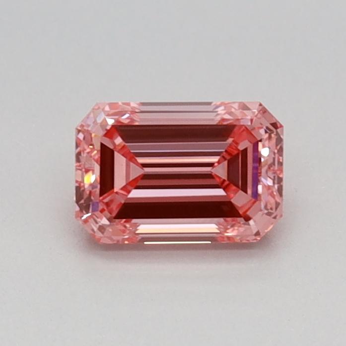 0.41 Ct. Fancy Vivid Pink Emerald Lab Grown Diamond