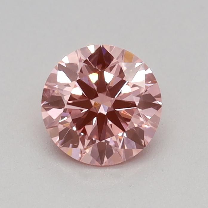 0.31 Ct. Fancy Vivid Pink Round Lab Grown Diamond