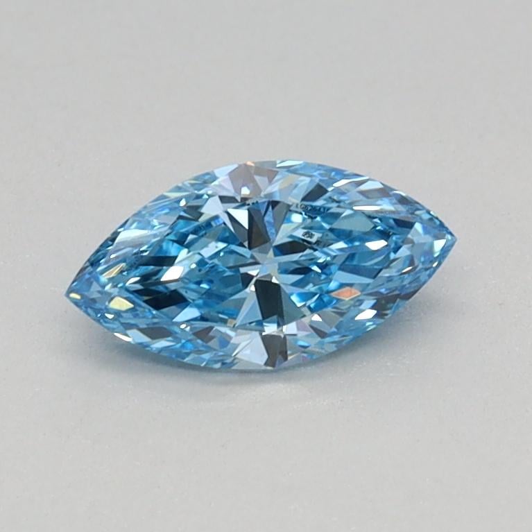 0.31 Ct. Fancy Vivid Blue Marquise Lab Grown Diamond