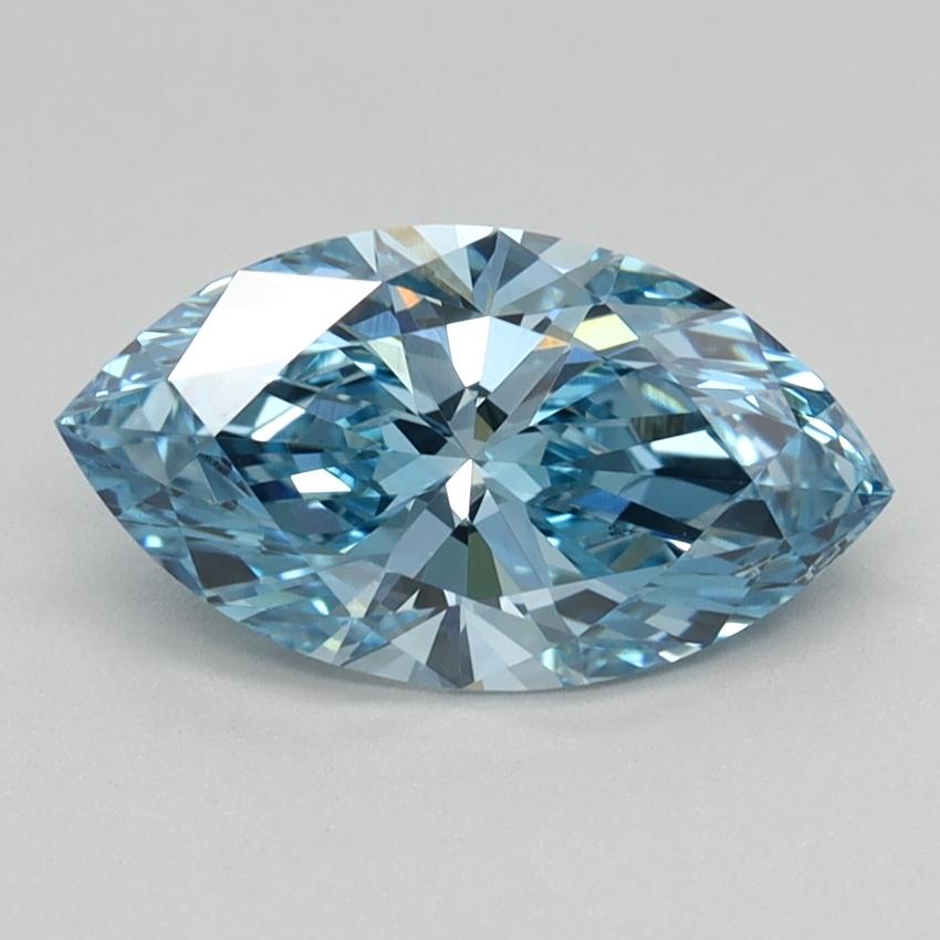 1.24 Ct. Fancy Vivid Blue Marquise Lab Grown Diamond