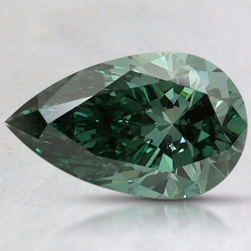 1.33 Ct. Fancy Vivid Green Pear Lab Grown Diamond