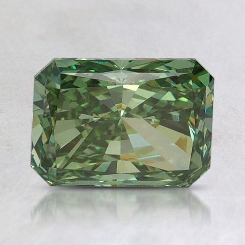 1.51 Ct. Fancy Vivid Green Radiant Lab Grown Diamond