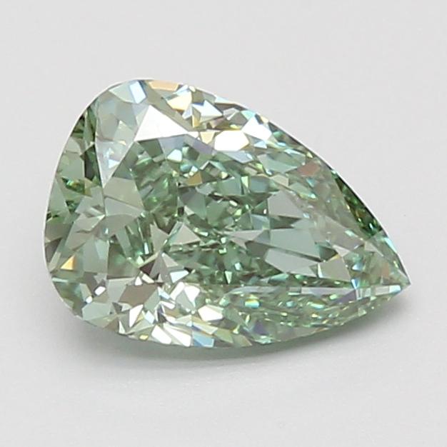 1.56 Ct. Fancy Vivid Green Pear Lab Grown Diamond