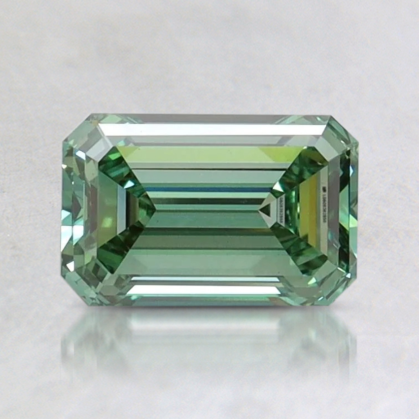 1.07 Ct. Fancy Vivid Pacific Green Emerald Lab Grown Diamond