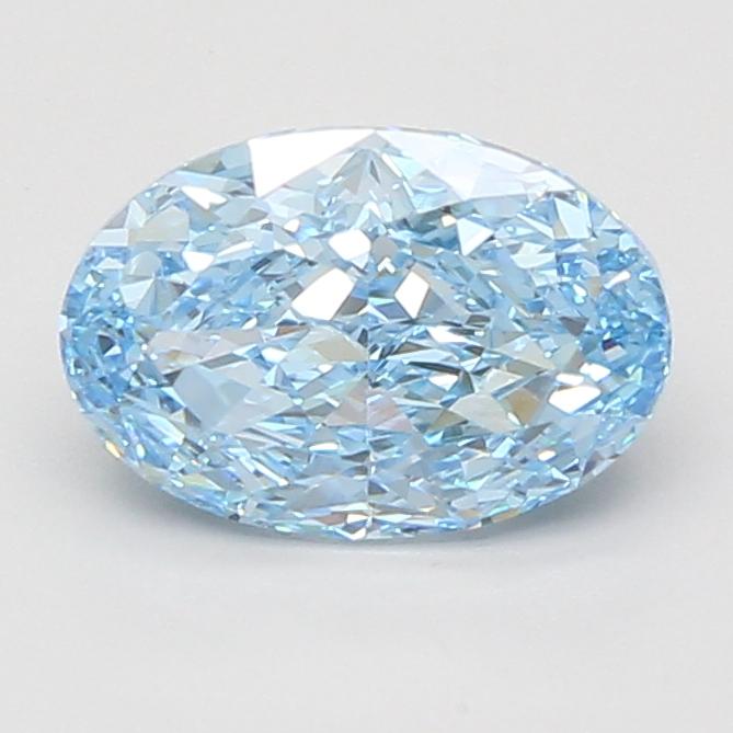 2.09 Ct. Fancy Vivid Blue Oval Lab Grown Diamond