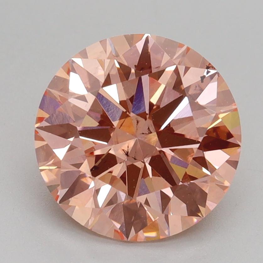 2.52 Ct. Fancy Intense Pink Round Lab Grown Diamond
