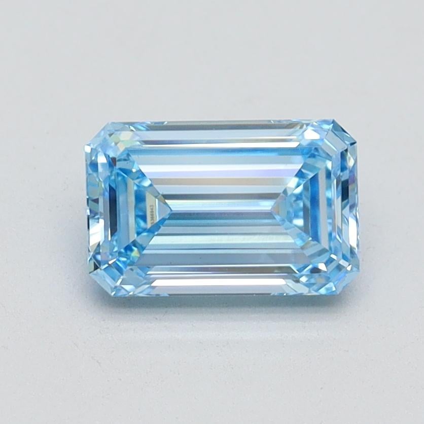 1.02 Ct. Fancy Intense Blue Emerald Lab Grown Diamond