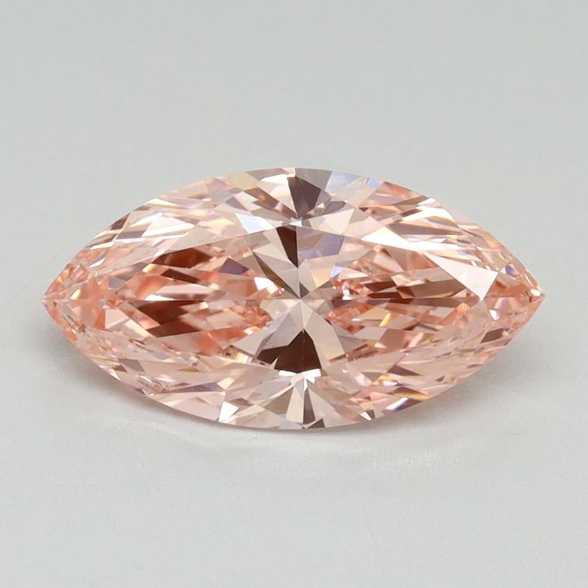 1.61 Ct. Fancy Vivid Pink Marquise Lab Grown Diamond