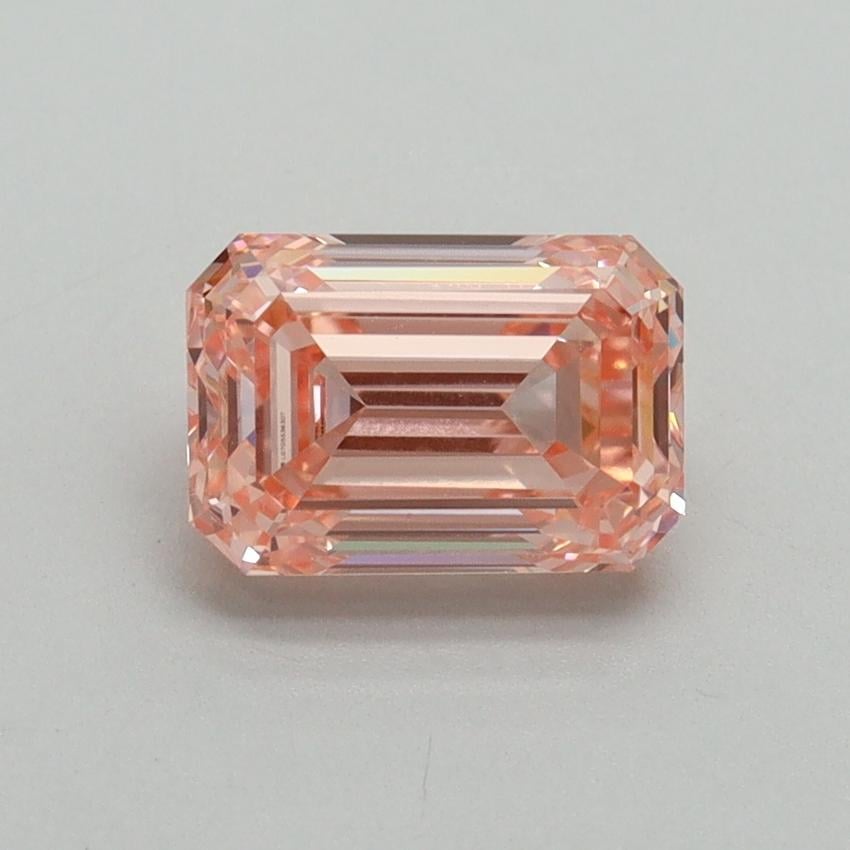 1.56 Ct. Fancy Vivid Pink Emerald Lab Grown Diamond