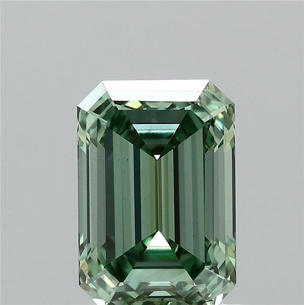 1.01 Ct. Fancy Vivid  Green Emerald Lab Grown Diamond