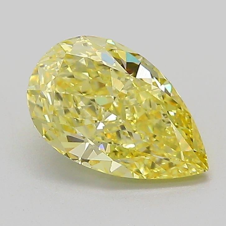 1.27 Ct. Fancy Intense  Yellow Pear Lab Grown Diamond