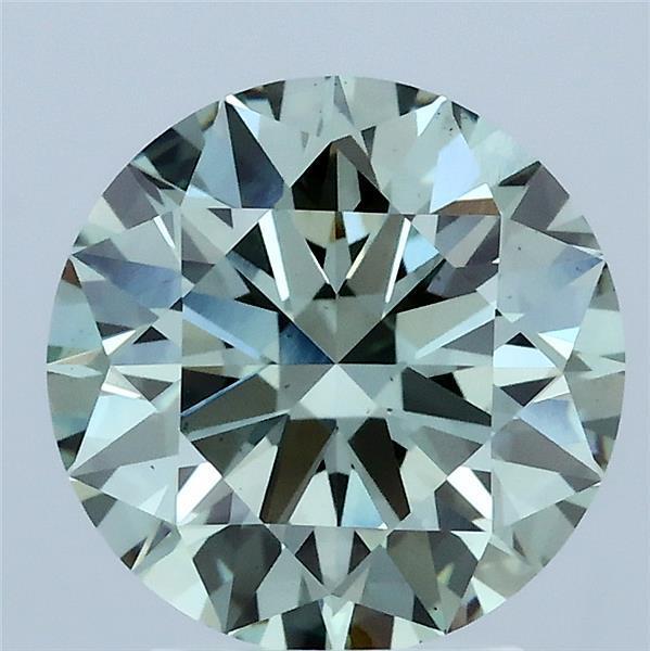 2.80 Ct. Fancy Vivid Green Round Lab Grown Diamond