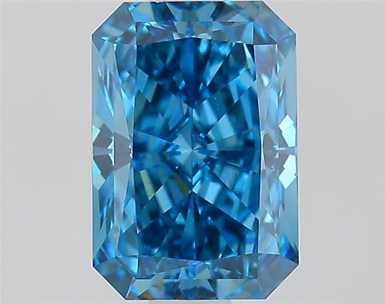 1.21 Ct. Fancy Vivid  Blue Radiant Lab Grown Diamond