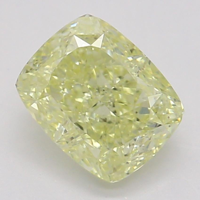 0.62 Ct. Fancy Yellow Cushion Diamond