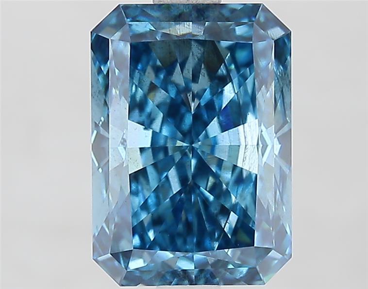 2.43 Ct. Fancy Vivid  Blue Radiant Lab Grown Diamond