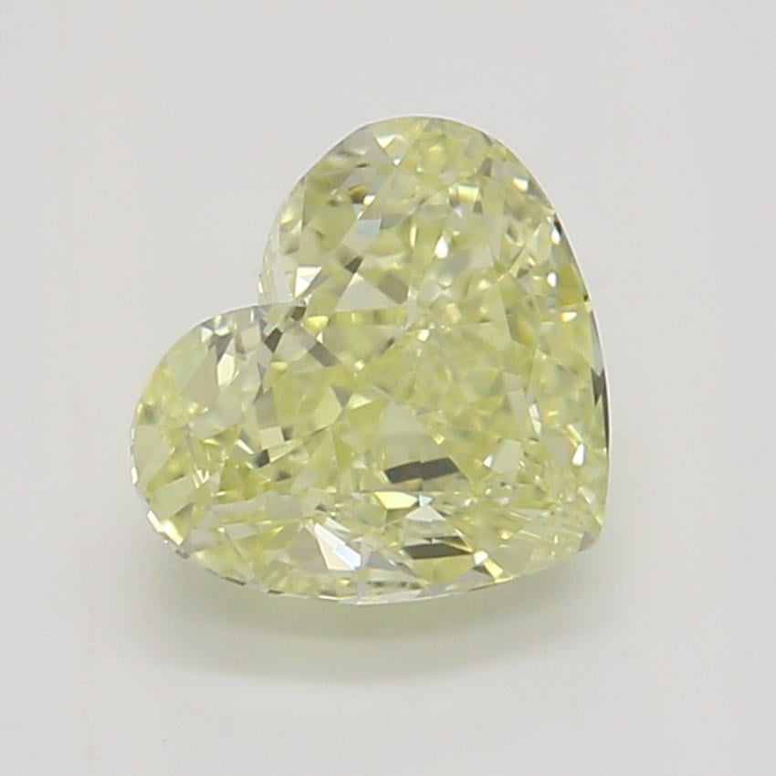 0.71 Ct. Fancy Light Yellow Heart Diamond