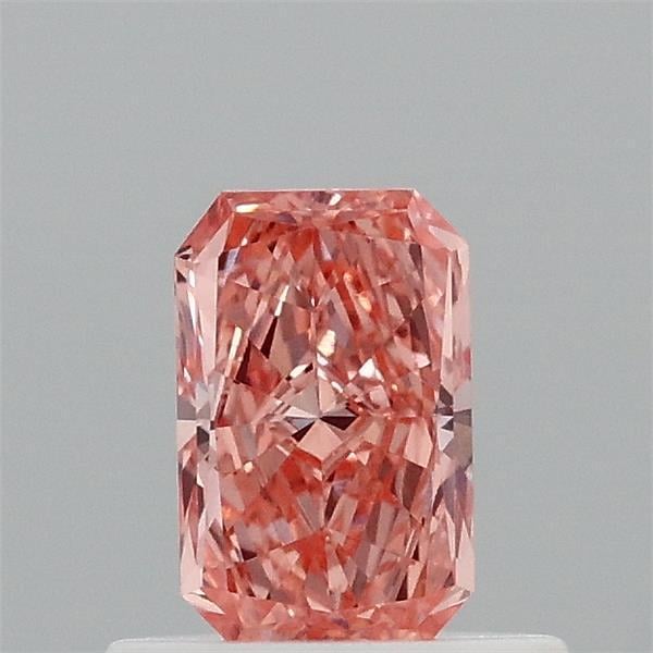 0.50 Ct. Fancy Vivid Orangy Pink Radiant Lab Grown Diamond