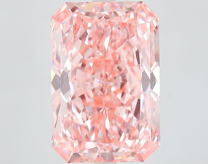 11.07 Ct. Fancy Pink Radiant Lab Grown Diamond