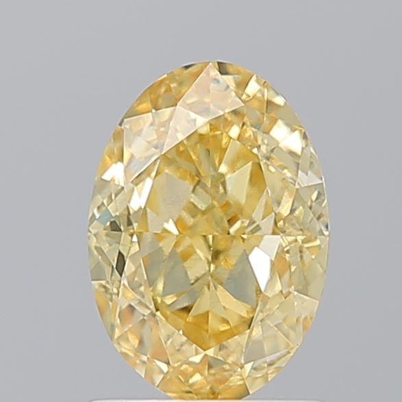 1.29 Ct. Fancy Intense Yellow Oval Lab Grown Diamond