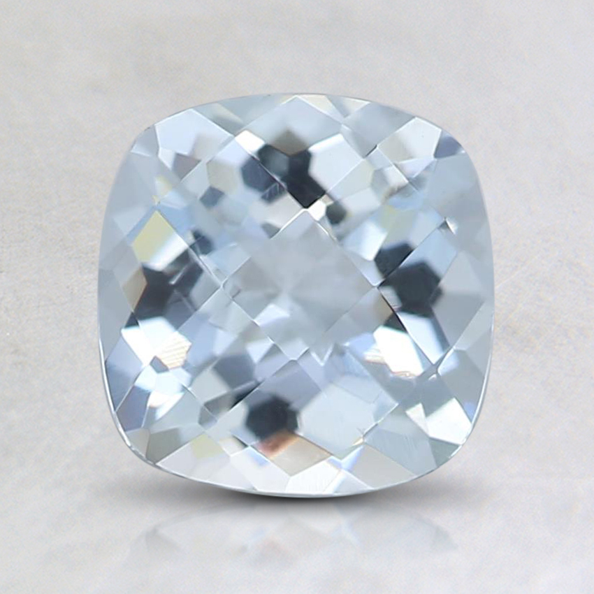 6.9x6.6mm Fine Cushion Aquamarine