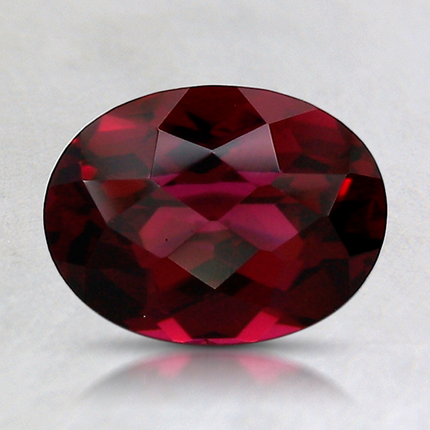 8.1x6.1mm Unheated Red Modified Oval Rhodolite Garnet