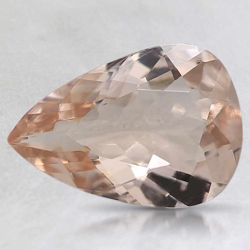 9.6x6.6mm Peach Pear Morganite