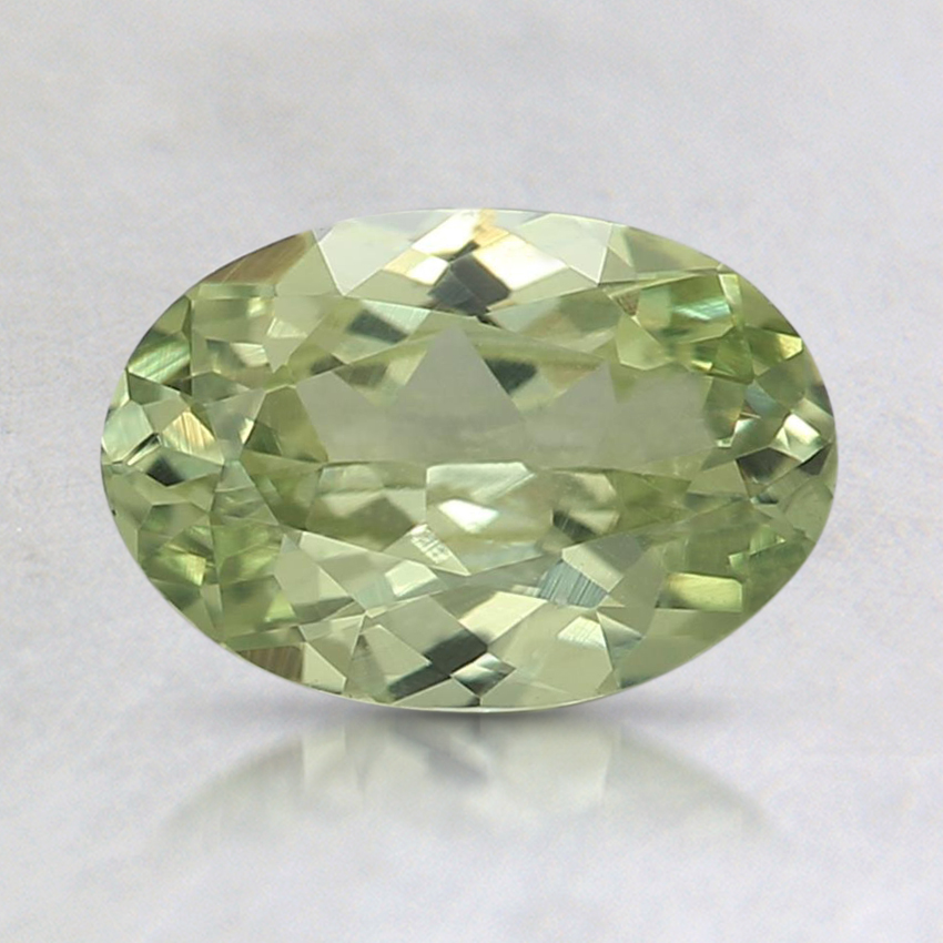 8x5.5mm Unheated Green Oval Sapphire