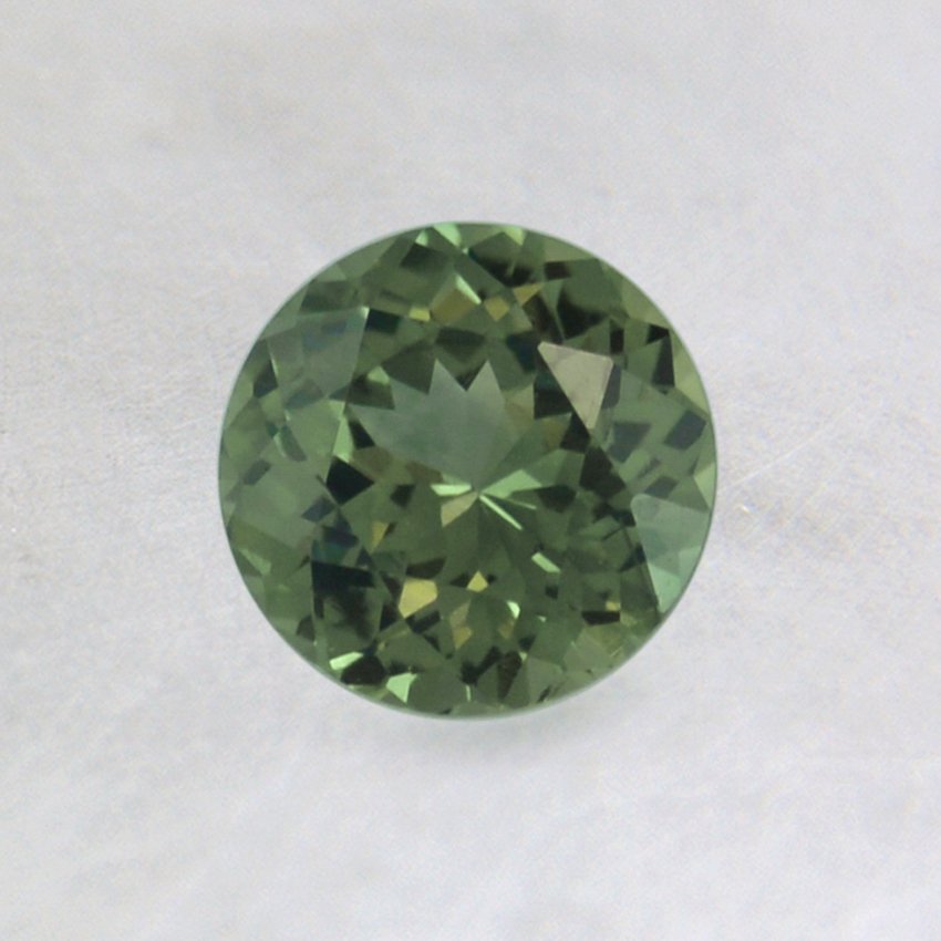 5.5mm Green Round Sapphire