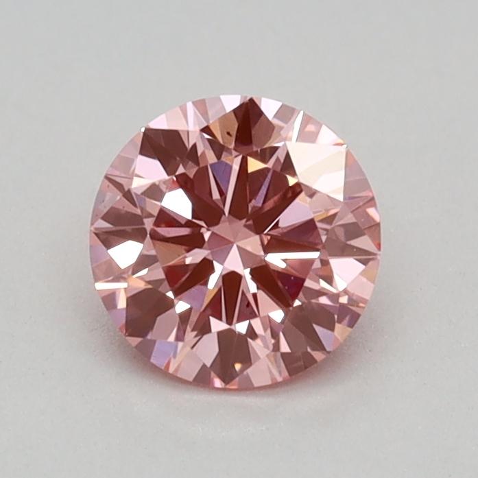 0.34 Ct. Fancy Vivid Pink Round Lab Grown Diamond