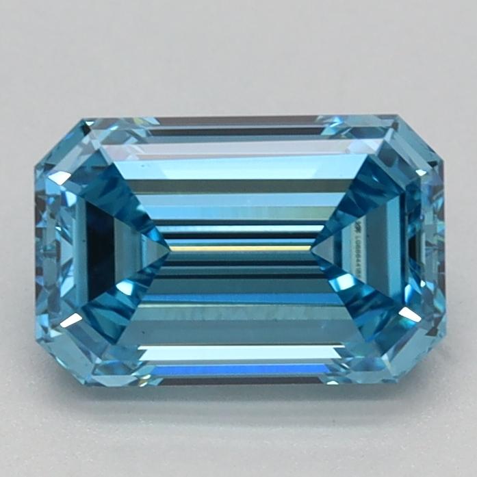 1.06 Ct. Fancy Vivid Blue Emerald Lab Grown Diamond