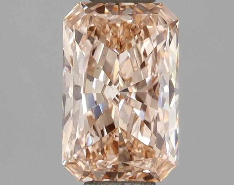 1.00 Ct. Fancy Orange Pink Radiant Lab Grown Diamond