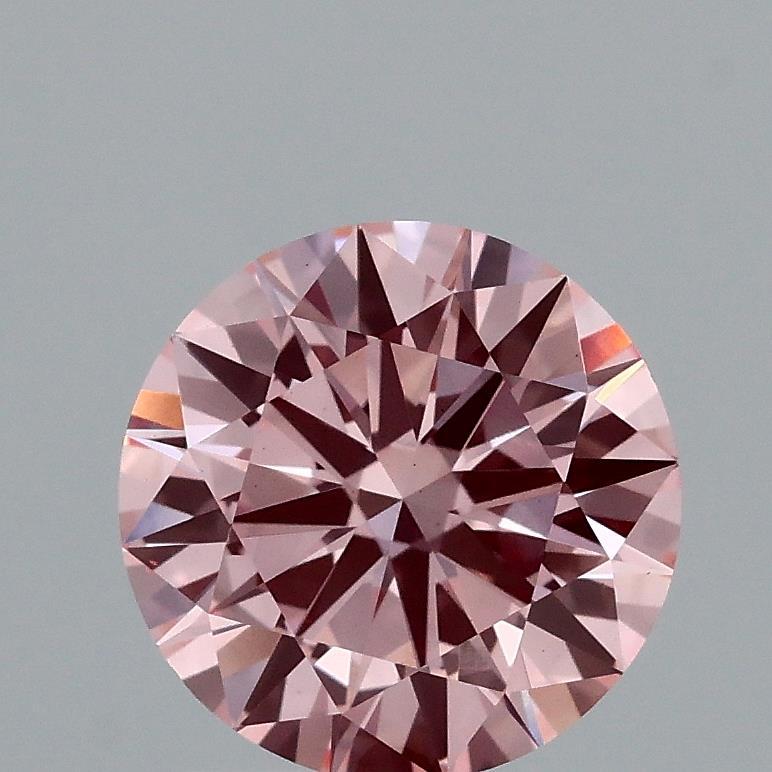 1.63 Ct. Fancy Vivid Pink Round Lab Grown Diamond