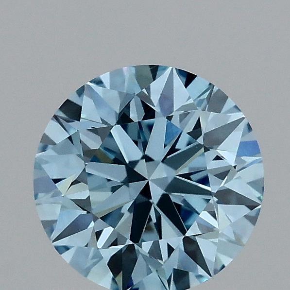 1.06 Ct. Fancy Vivid Blue Round Lab Grown Diamond